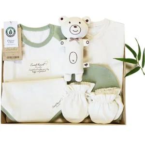 [보리보리/스윗하트]오가닉 밤부그린 프리미엄 신생아 선물세트(여름6종세트)