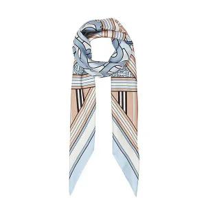 [버버리] 멀티 프린트 실크 스퀘어 스카프