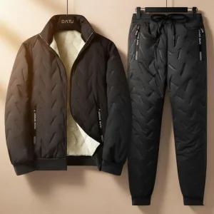 후드집업 기모바지 상하세트 겨울 양털기모 오버핏 커플룩 따뜻한 데일리룩