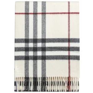 [버버리] 체크 캐시미어 머플러 168 스톤 8077884