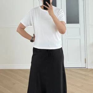 [하프클럽/]바이에일린 이너티 빅사이즈티셔츠 크롭티 레이어드티셔츠 흰