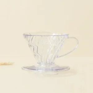 하리오 V60 커피 드리퍼 웨이브 투명 (VD-01T) 1-2인용