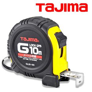 타지마-고무피복줄자/GL25-100BL/10Mx25/고무그립줄자