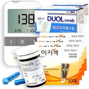 DW 이지첵 당뇨세트 혈당기 + 시험지 200매 + 채혈침 210개 + 알콜솜 200매