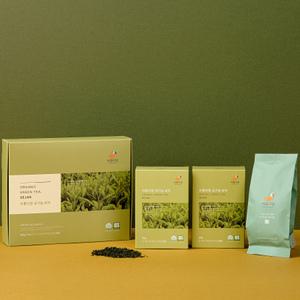 아름다원 유기농 세작녹차 100g 선물세트_보성잎녹차 세작티백