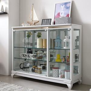 [모던탑21]이지-프리미엄 1200 와이드 유리 장식장 진열장