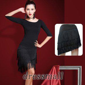 [드레스몰] 플라이 스커트 밸리 라인 라틴 댄스 스포츠 복