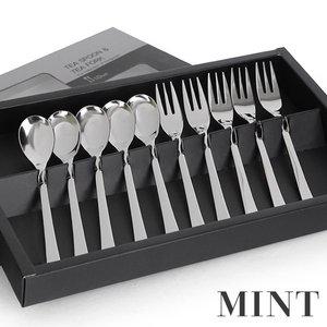 [골든벨]민트 민 티스푼/티포크 10P 세트