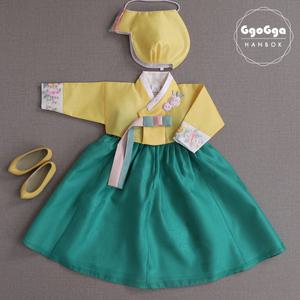 [꼬까한복]레몬트리_옐로우/아동/유아/여아한복/설빔/돌/추석/어린이/아기/백일