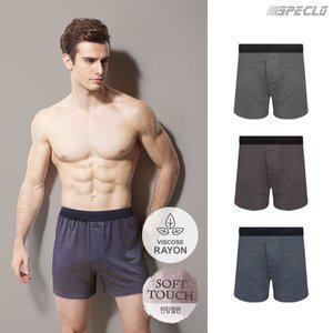 [스페클로]스모키 텐셀 트렁크팬티 남성사각속옷 3종세트