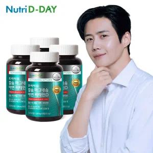 [뉴트리디데이] 프리미엄 칼슘 마그네슘 아연 비타민D 4병 (총 12개월분)