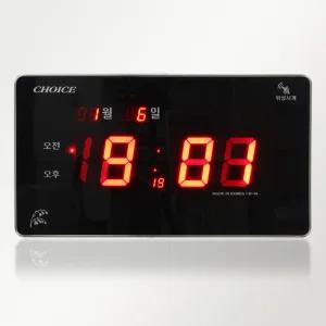 국산 LED 디지털 벽시계 KF34/무소음/오차없는 GPS 위성수신/날짜/달력/집들이결혼이사개업 부모님효도선물