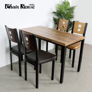 체어센스 600x1200 테이블 두각 4인용 세트
