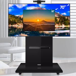 이동식 TV스탠드 티비거치대 다이 32~70인치 T100 원목