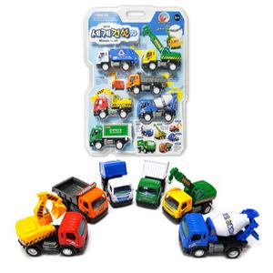 NEW 세계건설차6P세트(트럭 포크레인 레미콘외)중장비자동차