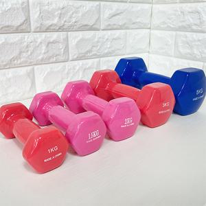 젤존 PVC육각아령 2개1세트 1k 1.5k 2k 3k 5k/미니덤벨 핑크덤벨 미용아령 필라테스 헬스 웨이트
