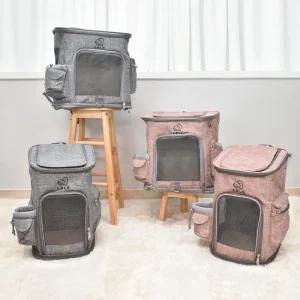 크림펫 강아지 백팩 고양이 이동가방 애견 켄넬