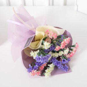 [플라워트리]스타티스 조화 꽃다발 펀 25cm 인테리어 꽃 선물 장식 기념일 졸업식 발표회 학예회