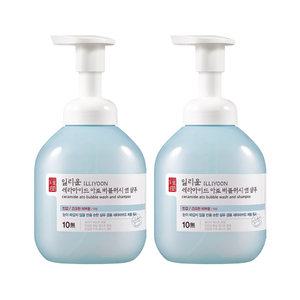 일리윤 세라마이드 아토 버블워시앤샴푸, 400ml, 2개