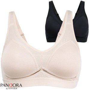 [비비안 판도라]판도라by비비안 쿨메쉬 노와이어 스포츠브라 ABC컵 pbr7134n