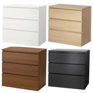 [롯데백화점]이케아 이케아 MALM 말름 3칸 서랍장 화이트/옷장/수납장/3단서랍/침실가구