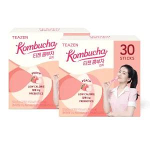 티젠 콤부차 피치 30스틱입X2박스