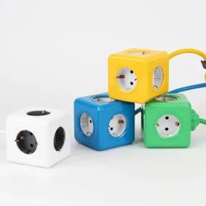 /아이정 파워큐브 5구 1.5M 익스텐디드 멀티탭 디자인 콘센트