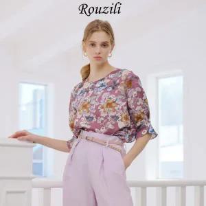 [마르조][로질리]엘르 풍기인견 블라우스 핑크