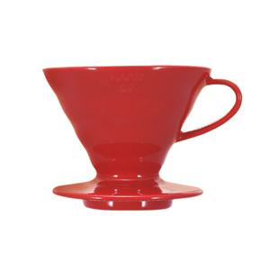 하리오 도자기 드리퍼 레드 VDCR 02R