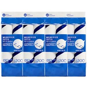 월드크린 돌돌이 대형 24cm 90회 리필 8p 청소 테이프 최장길이 18M 롤러 크리너 먼지 제거 찍찍이