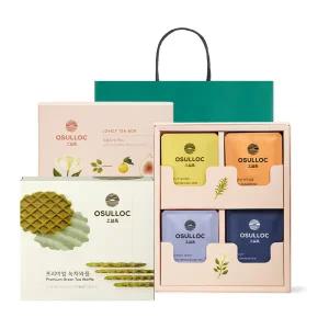 [롯데백화점]오설록 [오설록] 러블리 그린와플 세트(러블리티박스+프리미엄녹차와플)