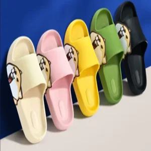 EVA 시바이누 강아지 쿠션 거실화 사무실 실내용 커플 슬리퍼 시바견 키높이 물놀이 통굽 실내화 사무실