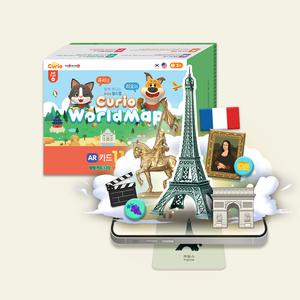 플레이큐리오 월드맵 AR 나라카드 세계지도 포함 무료앱지원