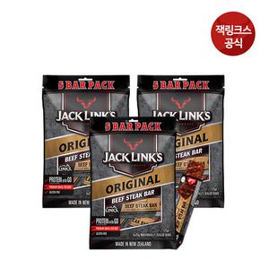 잭링크스 스테이크바 오리지널 25gX5개X3팩(15개) /소고기육포