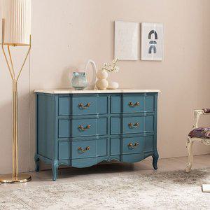 [리체갤러리] [예약판매] 수입 프렌치 엔틱가구 원목 빈티지엔틱 디바 와이드 양서랍장