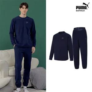 [푸마][푸마바디웨어] 푸마 양면 기모 남성 플리스 셋업 2종 네이비