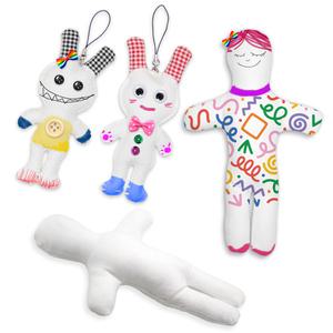 캔버스천 인형 무지원단 그리기 꾸미기