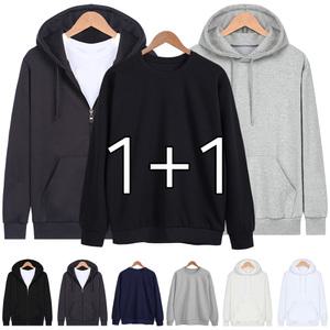 완티 베이직 프리미엄 특양면 기모 맨투맨 후드티 후드집업 (2장세트) 남자 여자 커플