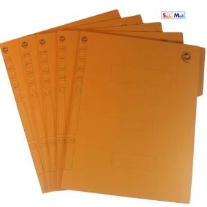 황화일 A4 1팩10매  지네발 장식 종이화일 서류 문서정리 보관 파일철