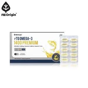 [엔젯오리진][공식] 알티지 오메가-3 1400 프리미엄 180캡슐X1통 (총 6개월분)