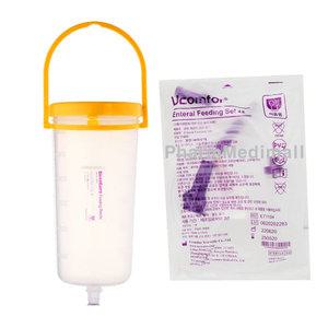 베스트케어 피딩통 피딩줄 피딩세트 600ml 노인영양식 콧줄 식사