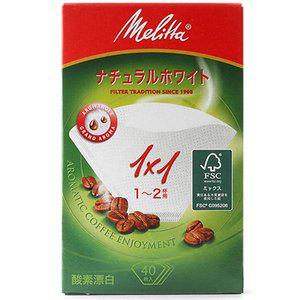 [카페뮤제오]메리타 아로마 필터 1X1 화이트 40매