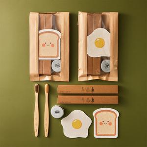 오하우 제로웨이스트키트 대나무칫솔 투명창 바쓰세트 답례품 구디백