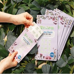 마스크에붙이는스티커 아로마 마스크 입냄새 향기 향균 스티커 패치 12매