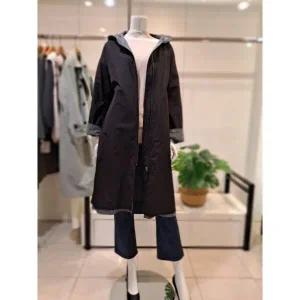 [롯데백화점]요하넥스 체크안감후드집업박시트렌치코트(J3A3Y02)