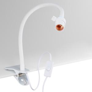 자바라 집게 스탠드 식물성장 식물등 소켓 침실 침대 전등 학습용 책상조명 독서등 작업등