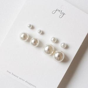 [오노마] ONM GGD 베이직 심플 진주 귀걸이세트