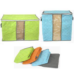 이불정리함 부직포 의류 옷정리함 수납함 보관함 4개