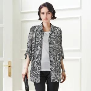 [마담엘레강스][마담엘레강스] 알리사 페이즐 쉬폰 재킷 K231JK03