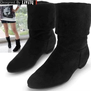 NEW리비티 3.5cm로우힐 럭셔리 크링크 스웨이드 셔링 미들부츠&숏부츠 앵글부츠 털부츠 롱부츠 SP042 60종1